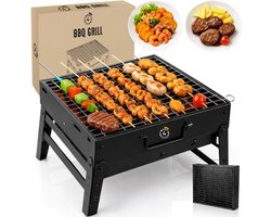Twenty4seven® BBQ Grill - Tafel Barbecue & Houtskoolbarbecues - Mini Houtskool Smoker - Opvouwbaar & Ideaal voor Camping of Vakantie