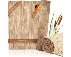 BooGardi Rieten mat natuur 50 x 150 cm inkijkbescherming hoogte 90-200 cm x 600 cm windscherm zonwering winterbescherming feestdecoratie strandbar strand party