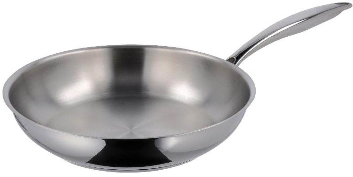 SILVERCREST - Rvs koekenpan 28 cm - 6mm dikke bodem - alle warmtebronnen