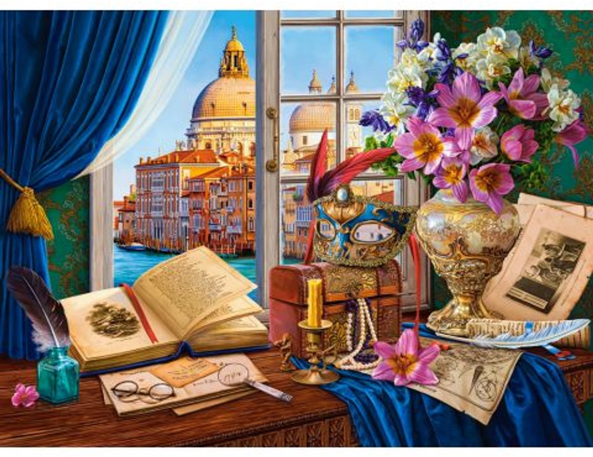 puzzel Venetiaans stilleven - 2000 stukjes legpuzzel. de Castorland, édition Multicolore – boîte