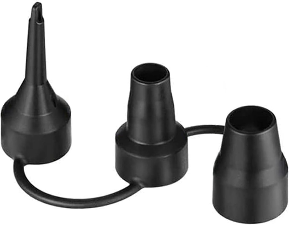 Luchtpompmondstuk - Peddelpomp Adapter - Kajak Oppompen - Verwisselbaar Ontwerp - Compact Formaat - Zwart