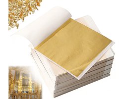 Imitatie Bladgoud - 200 Vellen - Bladmetaal - 8,5 x 8 cm - Goud Papier Vel - Gouden vellen