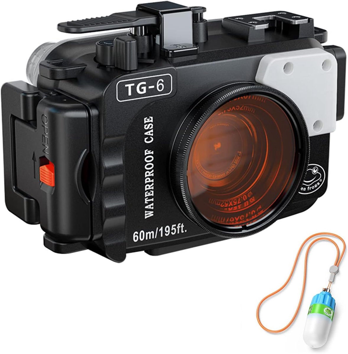 Onderwatercamera Behuizing - Duikcamera Huis - Onderwater Fotografie - 60 Meter Diepte - 18.7 x 15.4 x 14.5 cm