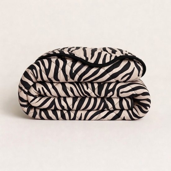 YNOT Dreambed Signature - Mat Satijn Tiger Black Gold - 200x220 - Tweepersoonsdekbed - Dekbed Zonder Overtrek - Dreambed Signature - Wasbaar Hoesloos Dekbed - 30 dagen proefslapen - Dekbed met vaste overtrek