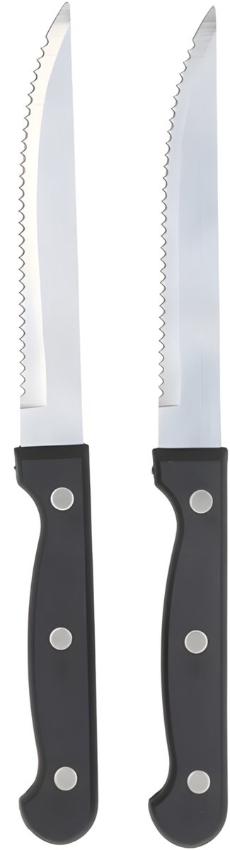 Gerimport vlees / steak messen - RVS - bakeliet handvat - 30 cm - scherpe messen