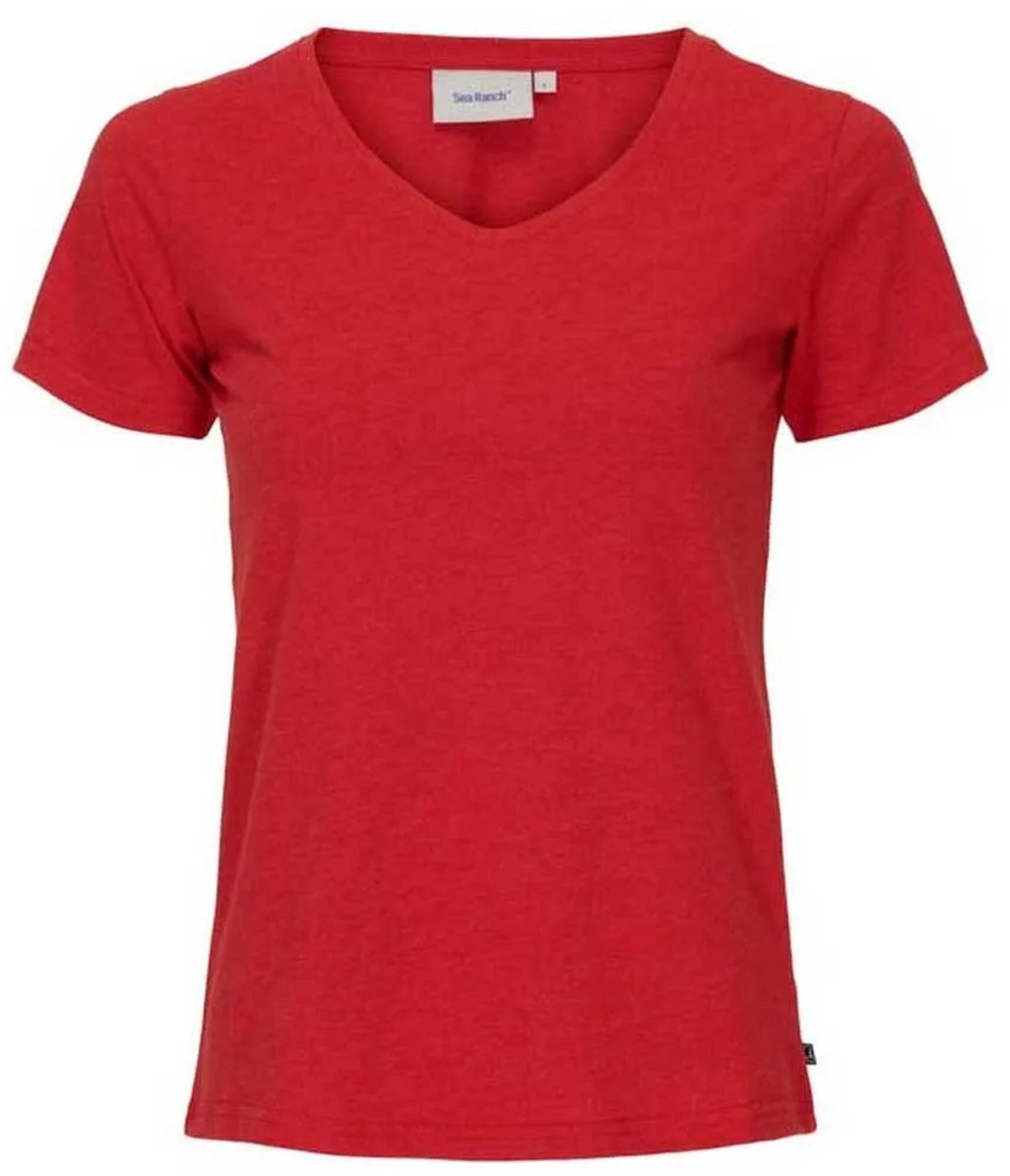 Sea Ranch Dorthea T-shirt Met Korte Mouwen En V-hals Rood L Man