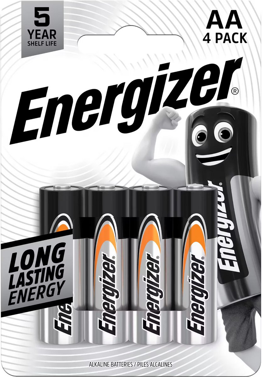 Energizer Everyday - Batterijen - AA (LR6) - Alkaline - 4 stuks