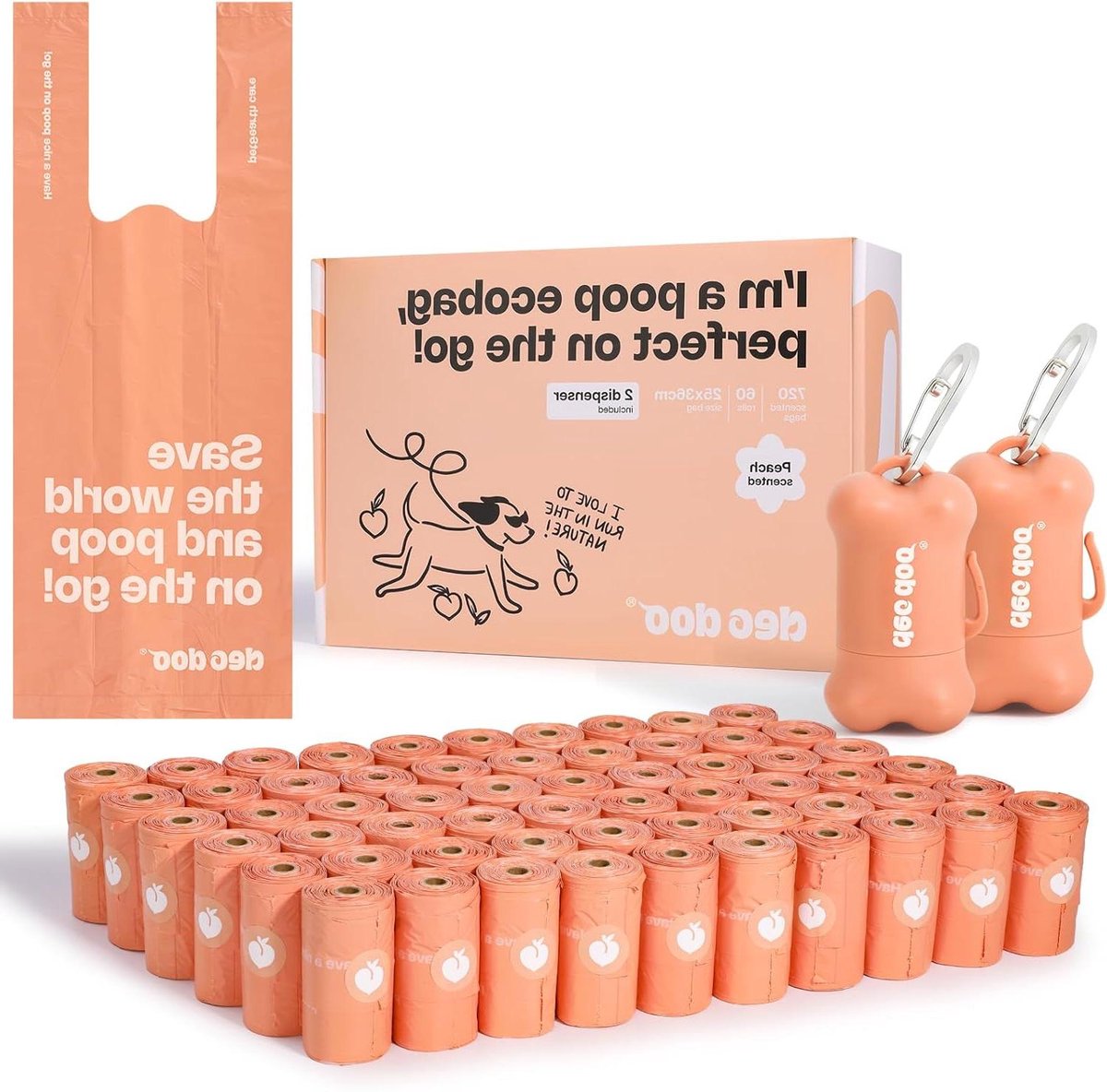 Hondenpoepzakjes met Handvat - Afvalzakken Hond - Uitlaatzakjes - Lekvrij en Extra Dik - 720 Stuks - Roze