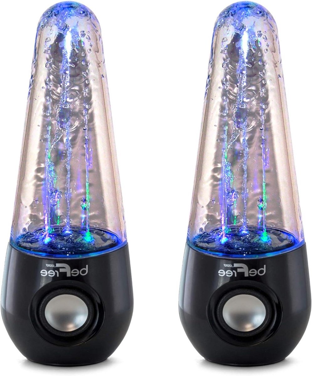 Water Dansende Speakers - Multimedia Geluid - Draadloze Muziek - LED Waterstralen - Zwart