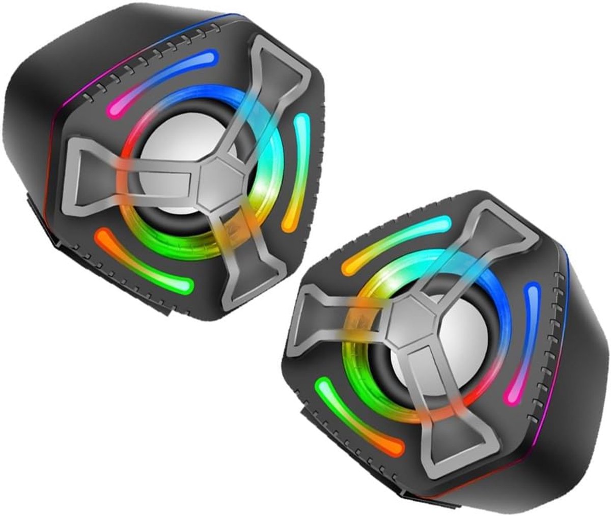 USB Geluidsbox - Mini Speaker - Desktop Audio - Meerdere Kleuren LED - 100 x 90 mm