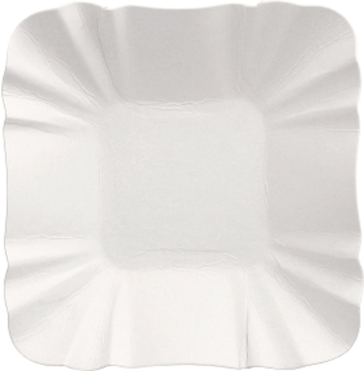 250 Schalen, karton pure hoekig 9 cm x 9 cm x 3 cm wit