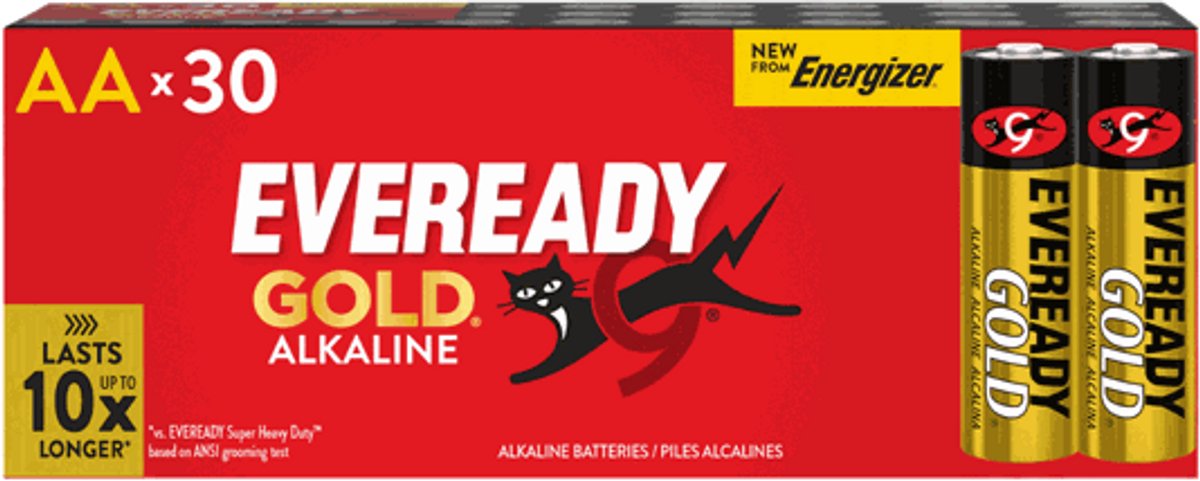 Energizer Eveready Gold - Batterijen - AA (LR6) - Alkaline - 30 stuks