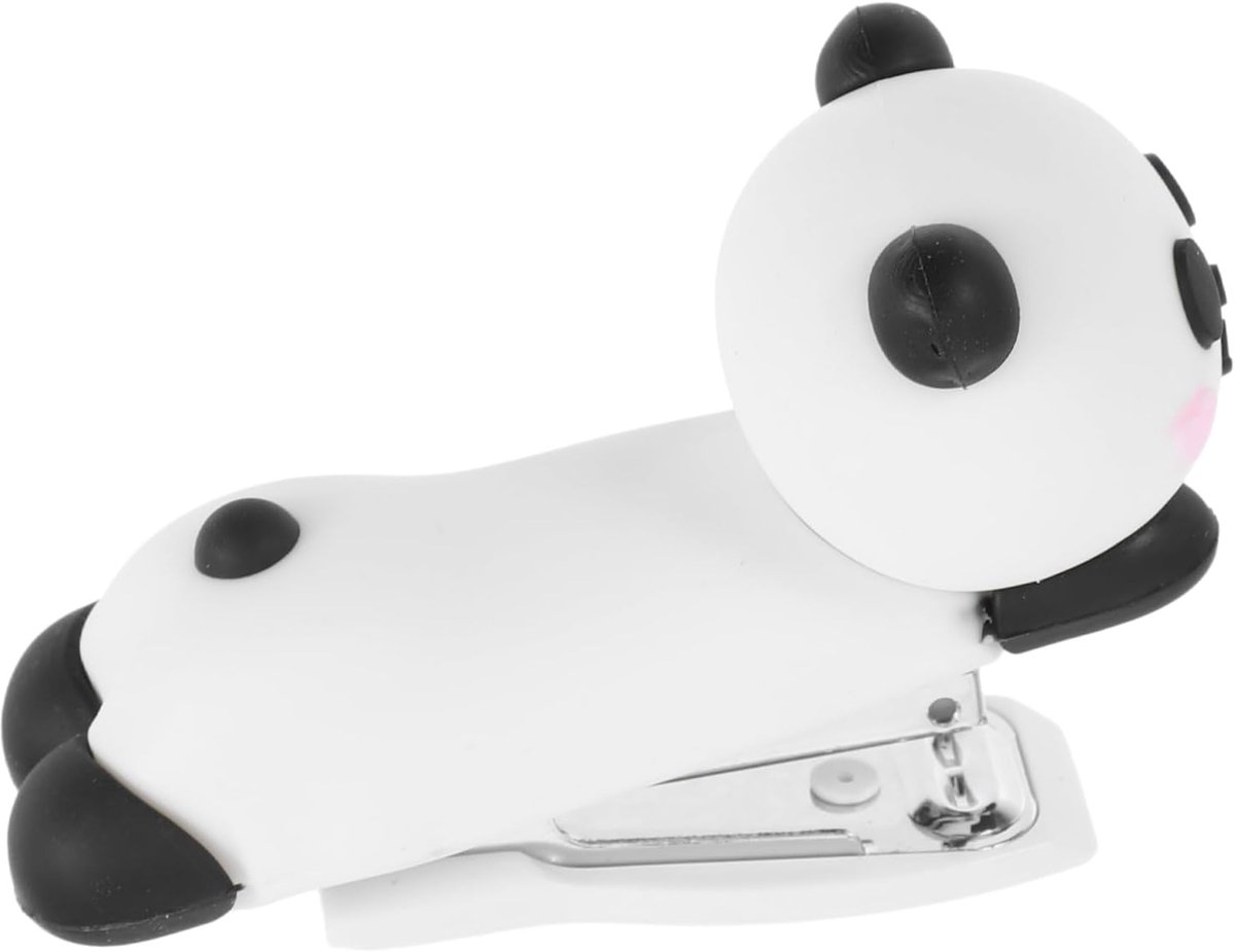 Mini Nietmachine - Schattige Nietmachine Panda - Papieren Organiseren - Compact Lichtgewicht - 8 x 6 x 3.5 cm - Multicolor