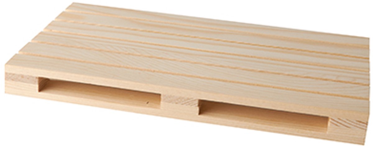 10x 3 Amuse plateaus hout 2 cm x 12 cm x 20 cm