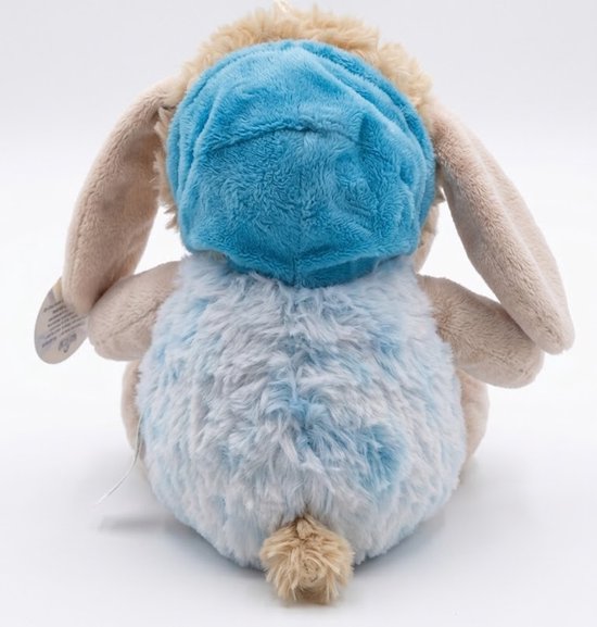 Zachte knuffel schaap met hemelsblauw kleurenthema - 30 cm. — afbeelding 4