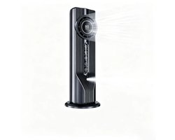 Mini aircooler - 6 snelheden, USB, watertank, timer, luchtkoeler voor bureau slaapkamer en thuiswerkplek - Grijs