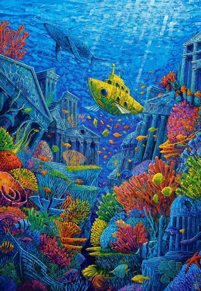 Castorland puzzel Atlantis 1500 stukjes - legpuzzel kunst.