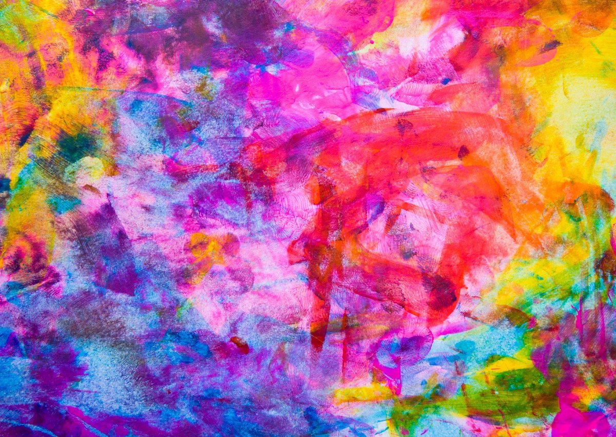 Colourful Abstract Oil Painting Puzzel 1000 Stukjes
