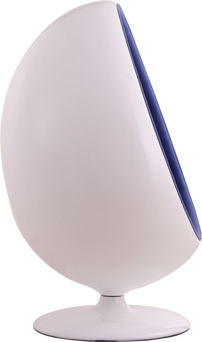 York Egg Chair - Wit, Blauw
