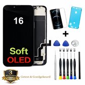 iPhone 16 OLED Scherm Vervanging – Premium Soft OLED Display – Inclusief Complete Reparatieset, Gereedschap, Screenprotector en Plakstrip