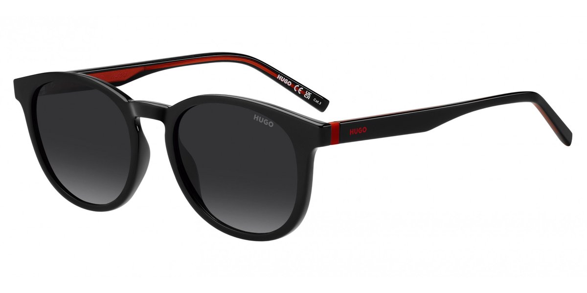 Hugo HG 1357/S BLACK/GREY SHADED 52/19/145 Herrenbrillen Zonnebrillen