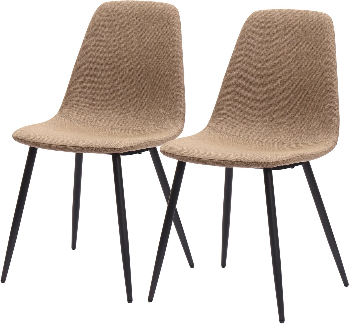 MIVRAY Eetkamerstoelen Set Van 2 - Minimalistisch Design Voor Eetkamer En Keukeneiland - S