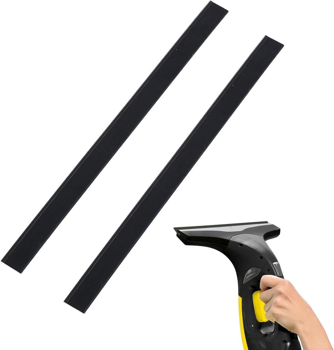 Vervangrubber voor Raamwisser - 2 Stuks Professionele Accessoires voor Raamreiniging, Geschikt voor Diverse Modellen zoals WV1, WV2, WV5, WV50, WV55, WV60, WV75