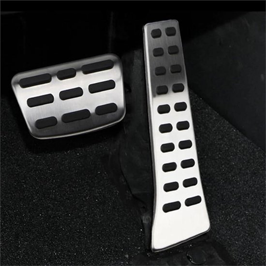Pedaalhoezen Auto - Antislip Pedalen - Veiliger Rijden - Roestvrij Staal - 3 Stuks - Zilver — afbeelding 3