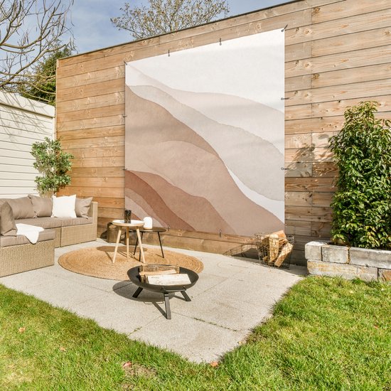 Affiche de Jardin Aquarelle - Berg - Abstrait - 200x200 cm