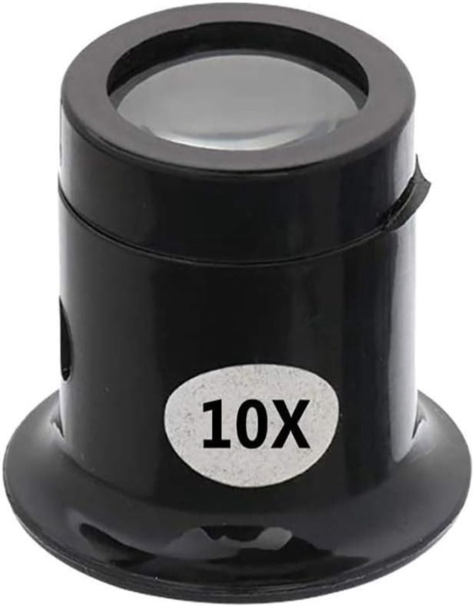 SPHProducts - Watchmaker Loep - Vergrootglas - Ideaal voor Horloges - 10X Vergroting - Geschikt voor Sieraden en Munten - Zwart