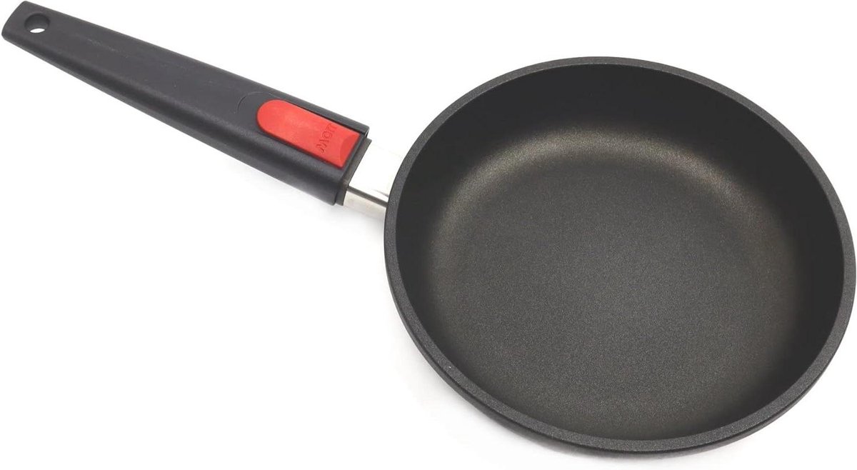 Koekenpan - Koekenpan met steel - Koken en bakken - Afneembare steel - 20 cm - Zwart