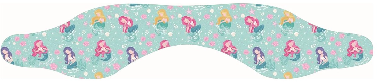 Aventrix Zwem Hoofdband Kind – Oorbeschermer Zwemmen – Neopreen – Voorkomt Water in Oren – Comfortabel & Verstelbaar – 3 t/m 10 Jaar (49-56 cm) - Mermaid blauw