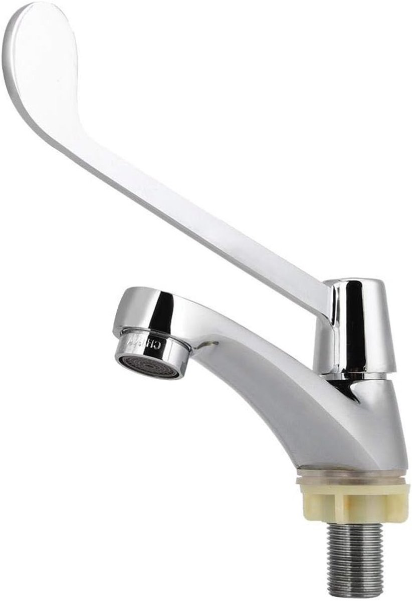 Langhandige G1/2 Inch Enkel Koudwater Wastafelkraan, Koper Fittingen voor Ziekenhuis en Laboratorium