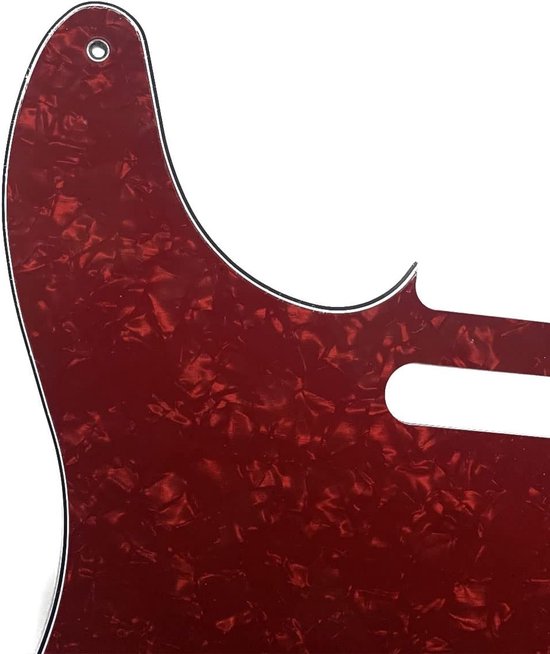 Vintage Telecaster Pickguard in Rood Parels voor USA/Mexicaanse Gitaren - 5 Hole Scratch Plate, Duurzaam en Stijlvol — afbeelding 2