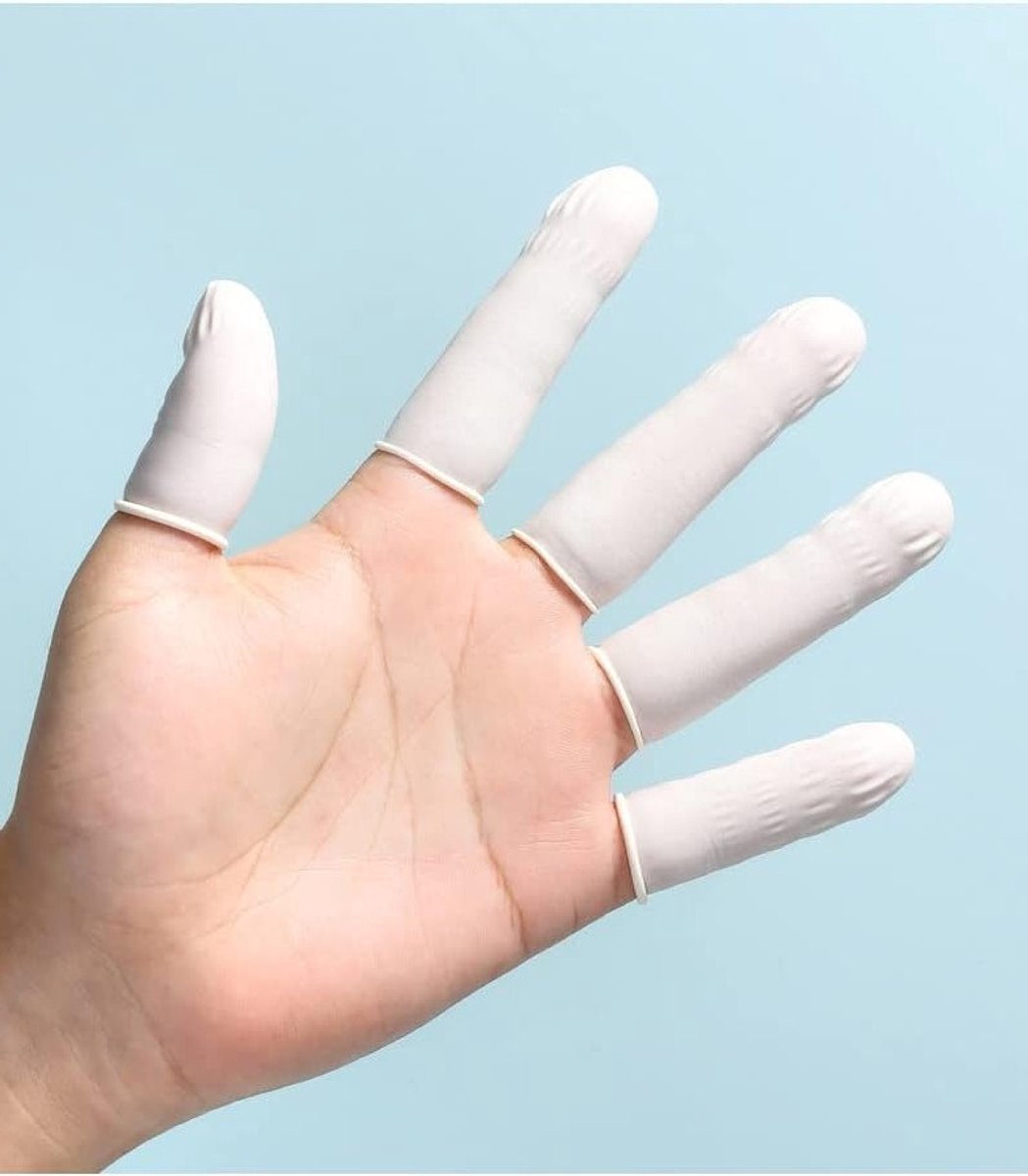 Rubberen vinger timer voor precisiewerk, latex en silicone vingerbescherming, wegwerp en antistatische vingers