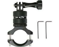 Aluminium stuurbeugel voor sportcamera met 360 graden rotatie, bevestigingsriem en adapter voor dynamische actie-opnames op fiets en motor