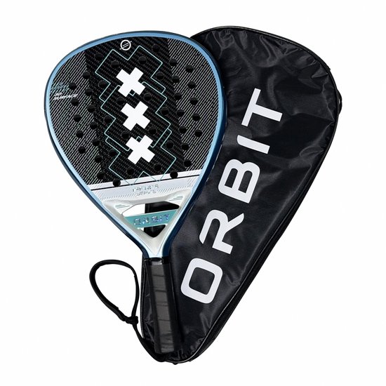 Orbit Majem Amsterdams Padel racket- inclusief rackethoes - padel - 3K carbon