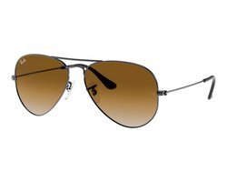 Ray-Ban Aviator RB3025 004/51 Zonnebril – Gunmetal/Licht Bruin Gradient – 58mm