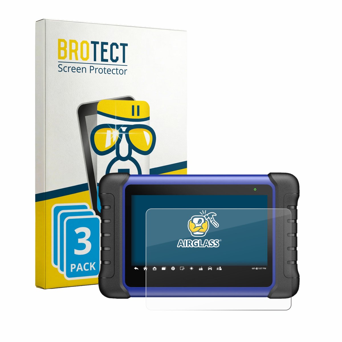 Screenprotector 3 Stuks voor Autel MaxiIM IM508S Beschermglas transparant
