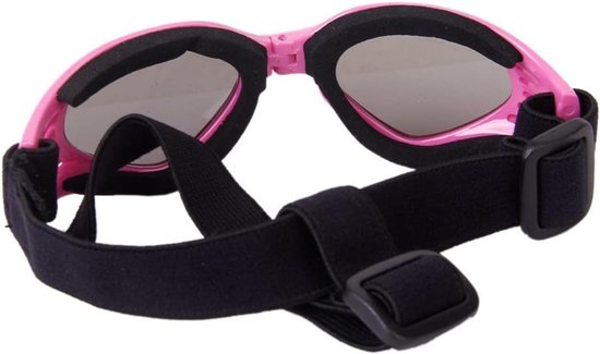Honden Zonnebril - Hondenbril Puppybril - Oogbescherming Huisdier - UV Winddicht Gepolariseerd - 14 cm x 4.5 cm - Roze van Merkloos — afbeelding 3