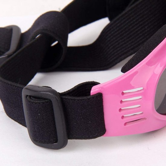 Honden Zonnebril - Hondenbril Puppybril - Oogbescherming Huisdier - UV Winddicht Gepolariseerd - 14 cm x 4.5 cm - Roze van Merkloos — afbeelding 2