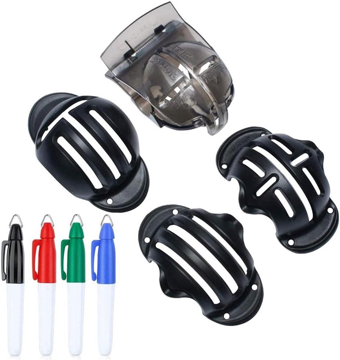 Set van 8 Golfbal Lijnmarkeerders - Golfbal Liner en Putter Alignment Tool met 4 Kleuren voor Nauwkeurige Putts en Perfecte Golftechniek