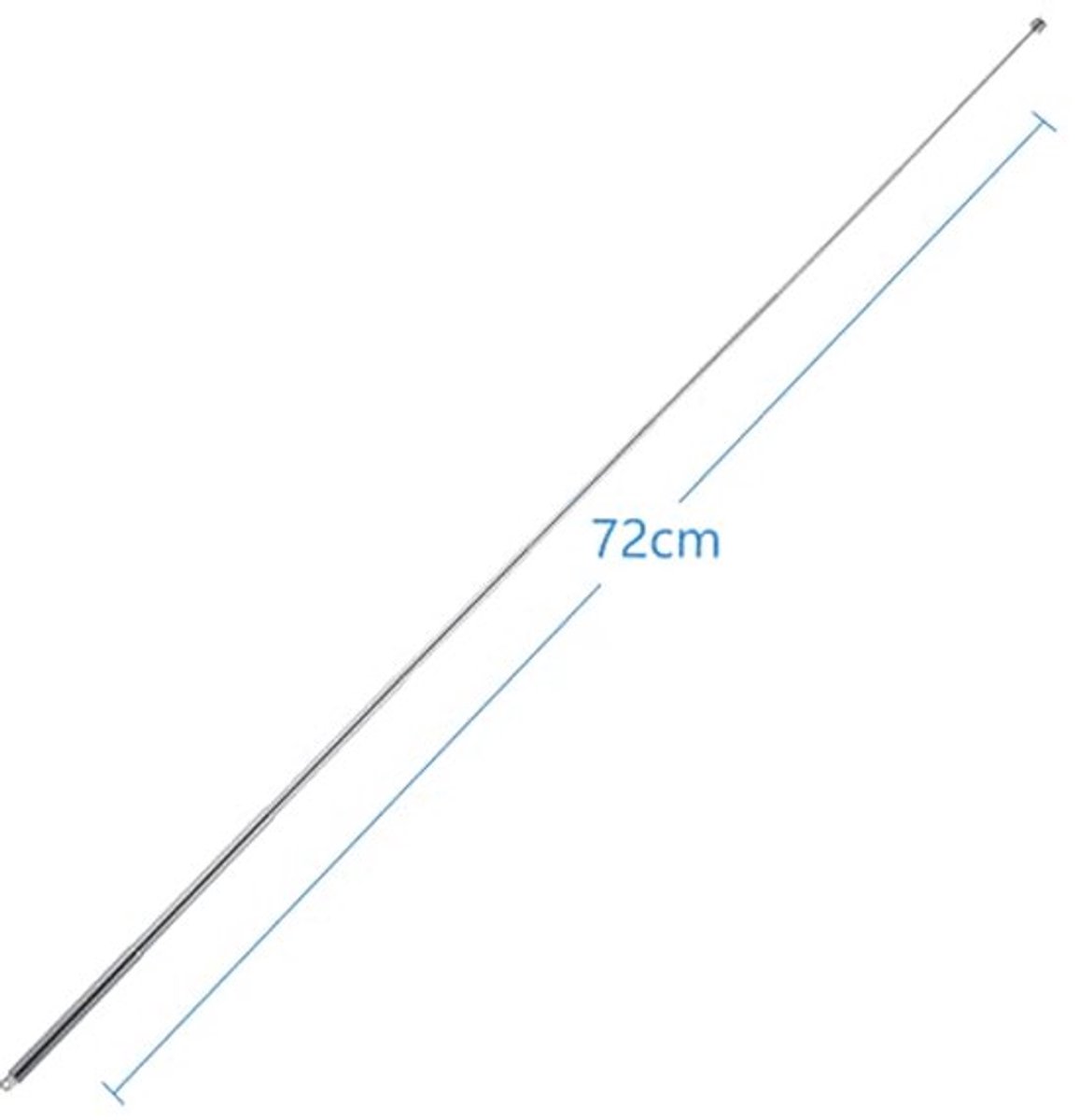Draagbare FM Radio Antenne Telescopische Antenne voor TV Ontvangst Radio DAB FM/AM Stereo 8 Secties (2 PCS)