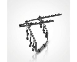 Fietsendrager Achterklep - Fietsdrager Trekhaakloos - Fietsen Vervoeren - Opvouwbaar Compact - Tot 3 Fietsen 45kg - Zwart