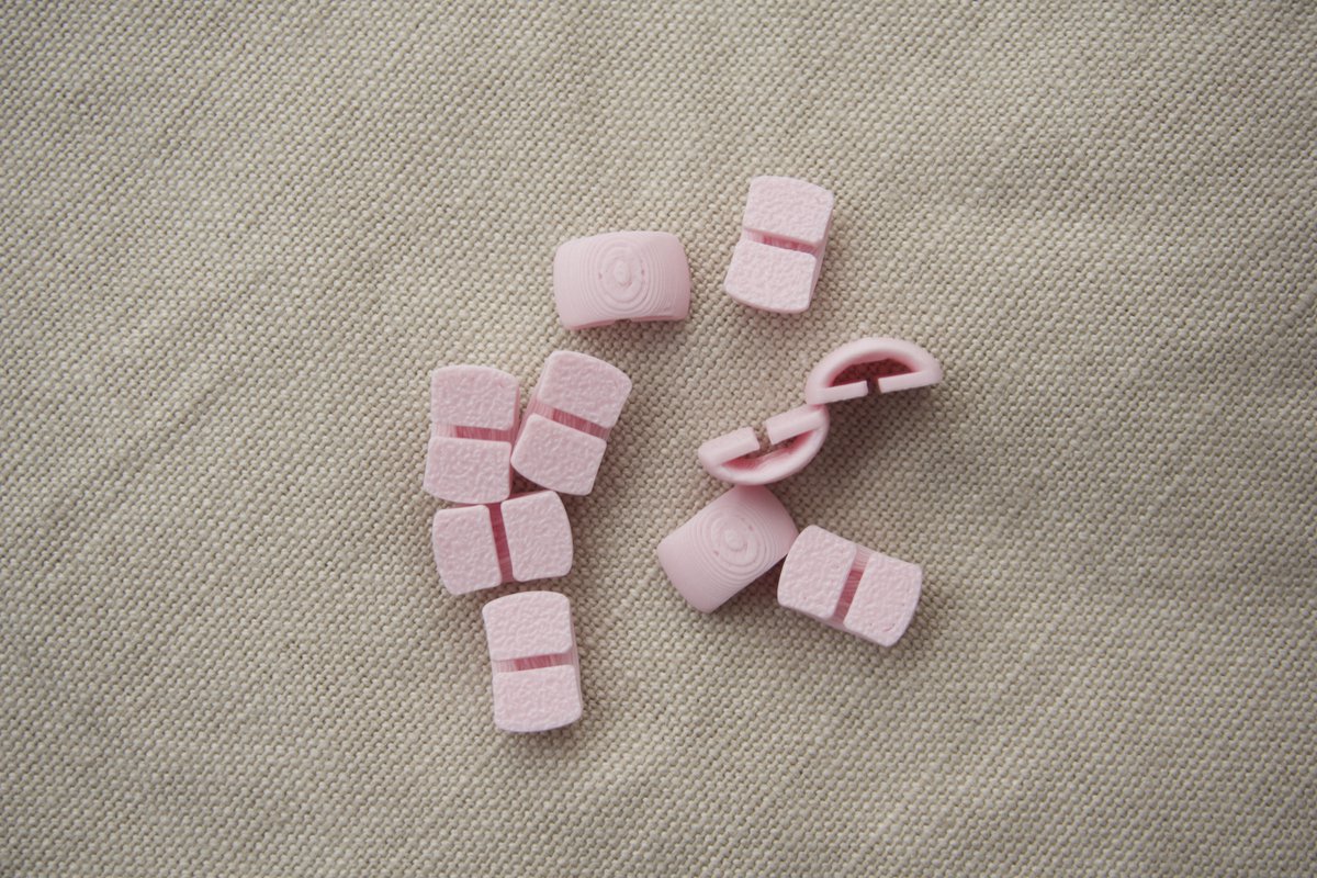 Achterkantje/ bevestiging DIY haaraccessoires maken (lichtroze)