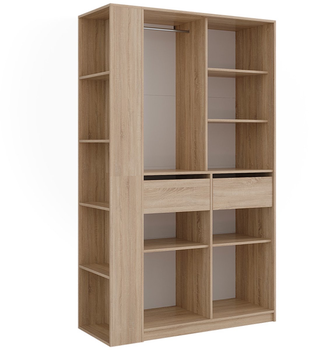 Vicco Elmo Kledingopslagkast – 50 x 200 cm Set van 2 Sonoma