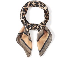 Stijlvolle Sjaal met Abstracte Dierenprint - Trendy Lichtgewicht Accessoire - 70cm x 70cm