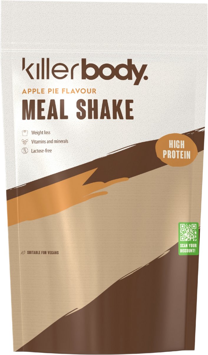 Killerbody Maaltijdshake - Vanilla -500 gr - Draagt bij aan Gewichtsverlies