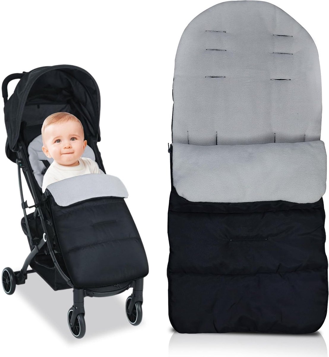 Winterse Voetenzak voor Buggy en Kinderwagen - Waterdicht, Winddicht en Universeel, Geschikt voor de meeste Kinderwagens, Comfortabel en Warm voor Baby's