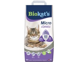 Biokat's Kattenbakvulling Micro Classic - 2 x 14 liter - Voordeelverpakking